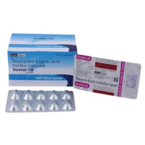 ビブラマイシンジェネリック Doxal-LB 100mg 100カプセル – ドキシサイクリン＋乳酸菌配合 抗生物質・胃腸ケア対応抗菌薬